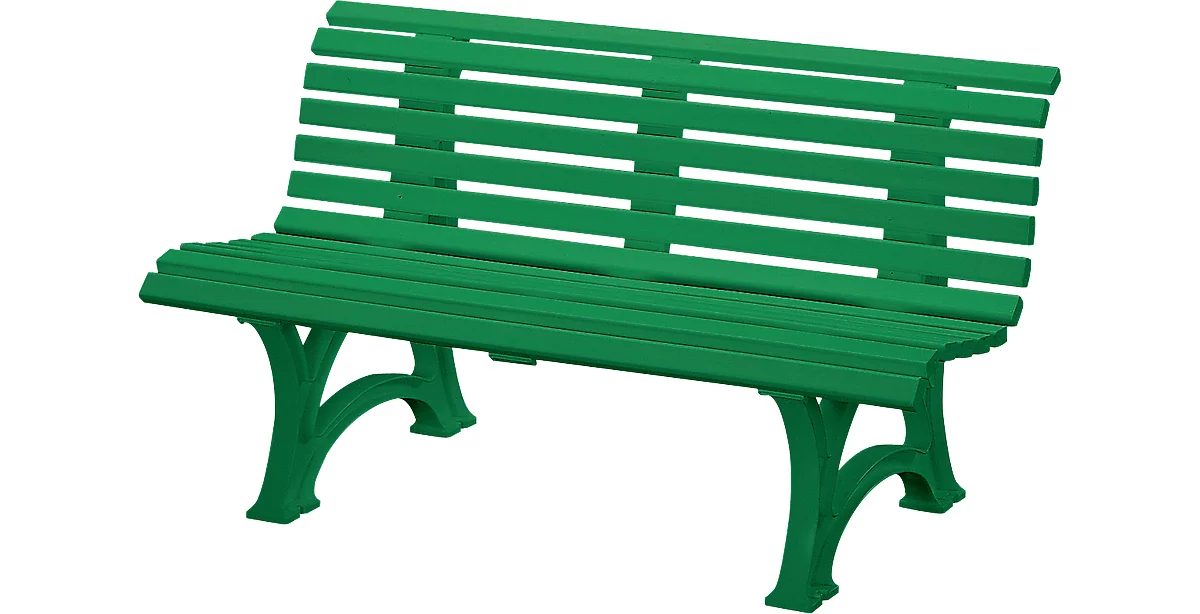 Parkbank, 3-Sitzer, L 1500 mm, grün
