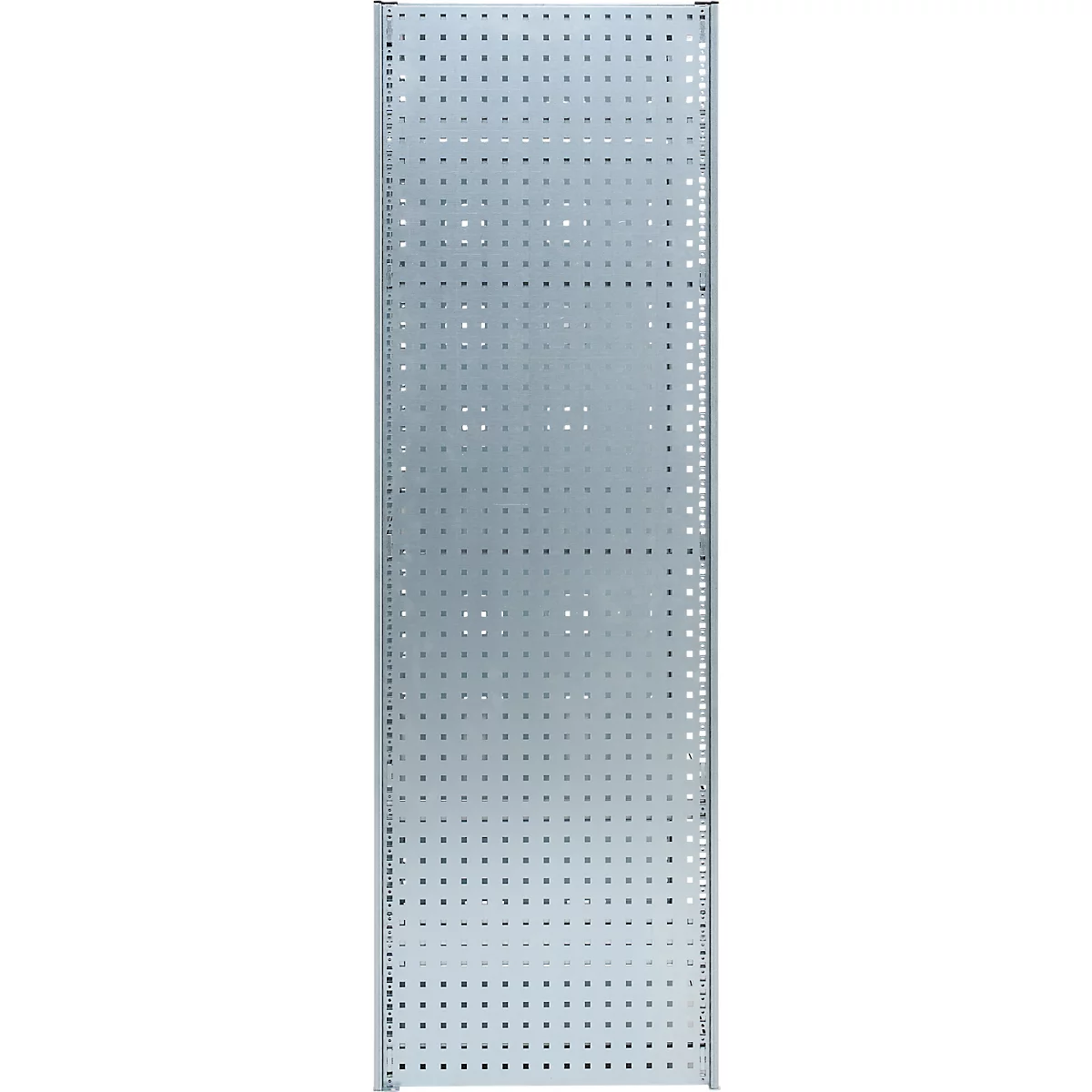 Paroi en tôle perforée pour élément de base/élément complémentaire ORDO Industry, multifonctionnel, perforation carrée 10-38 mm, magnétique, L 400 x P 1,5 x H 2000 mm, acier galvanisé