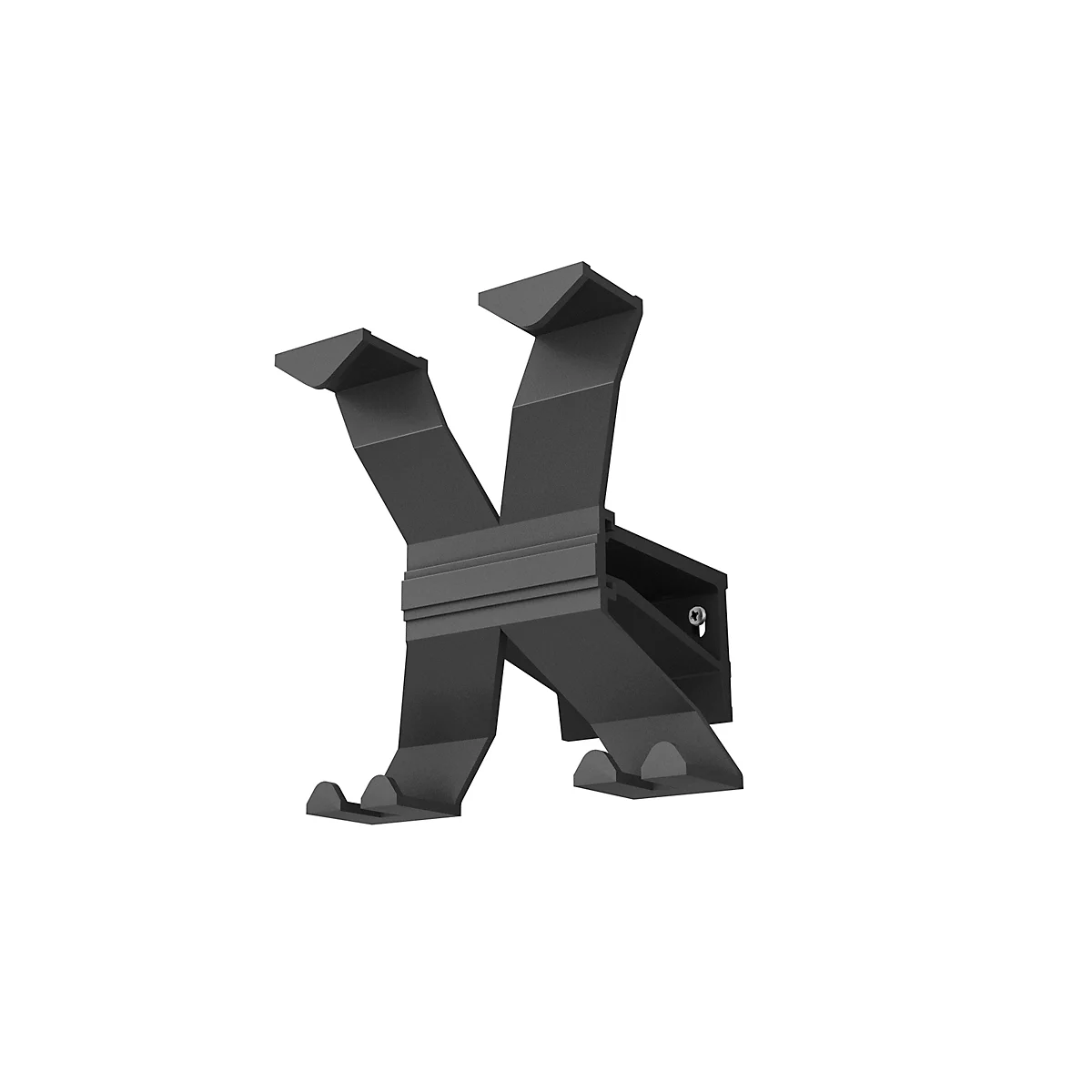 Patère WGX, l. 145 x P 157 x H 175 mm, structure fine, aluminium recyclé, noir