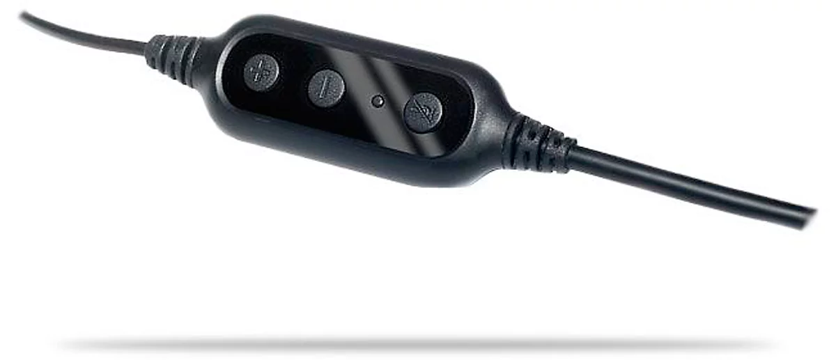 PC Headset Logitech 960 USB, binaural, kabelgebunden, Mikrofon mit Rauschunterdrückung, schwarz