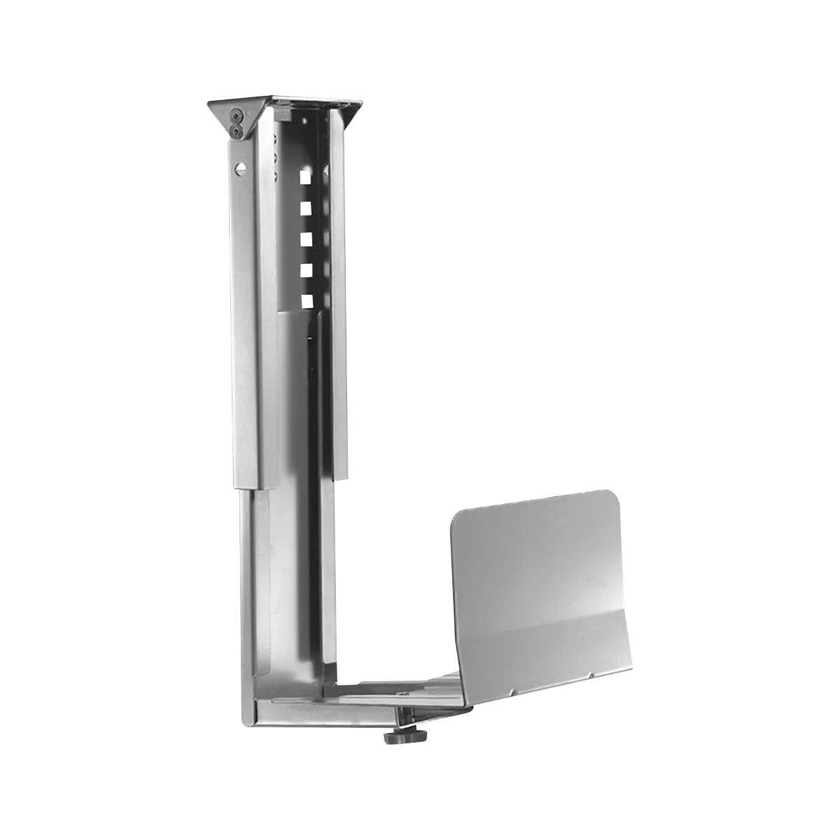 PC houder Neomounts by NewStar CPU-D200, verticaal, tot 30 kg, handmatig in hoogte &amp; breedte verstelbaar, incl. bevestigingsmateriaal, zilver