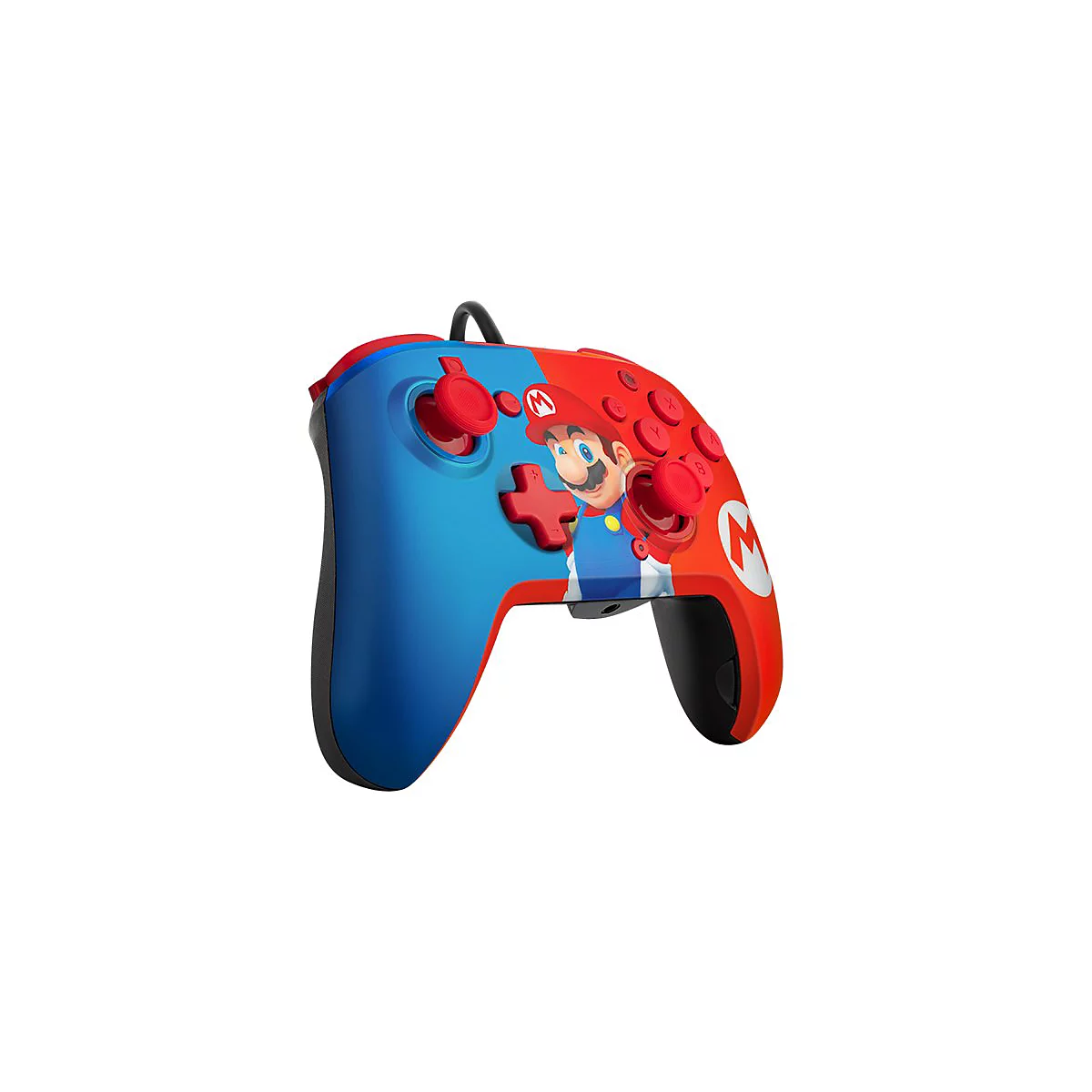 PDP Faceoff Deluxe+ Audio Wired Controller - Game Pad - kabelgebunden - Power Pose Mario - für Nintendo Switch