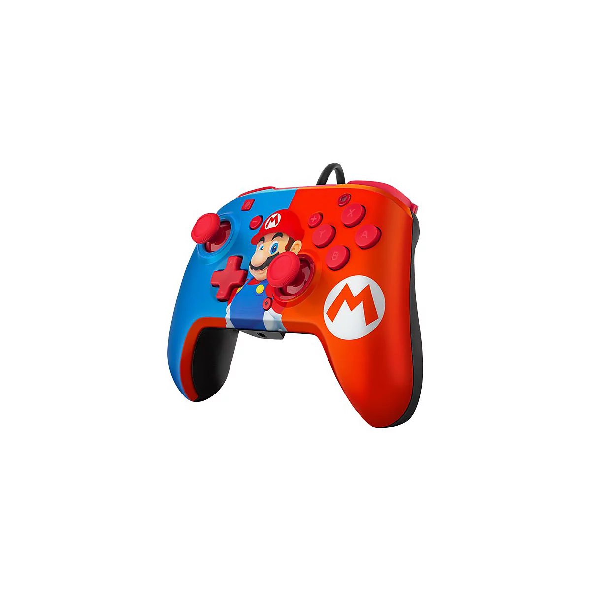 PDP Faceoff Deluxe+ Audio Wired Controller - Game Pad - kabelgebunden - Power Pose Mario - für Nintendo Switch