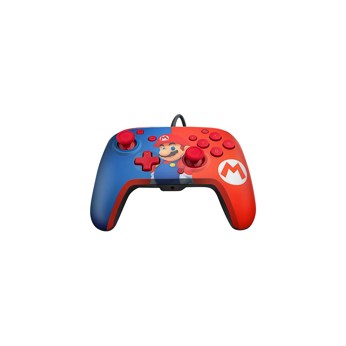 PDP Faceoff Deluxe+ Audio Wired Controller - Game Pad - kabelgebunden - Power Pose Mario - für Nintendo Switch