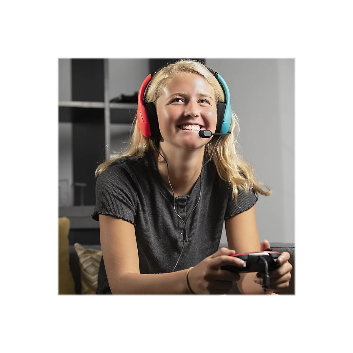 PDP Gaming LVL40 - Headset - ohrumschließend - kabelgebunden - 3,5 mm Stecker - Block