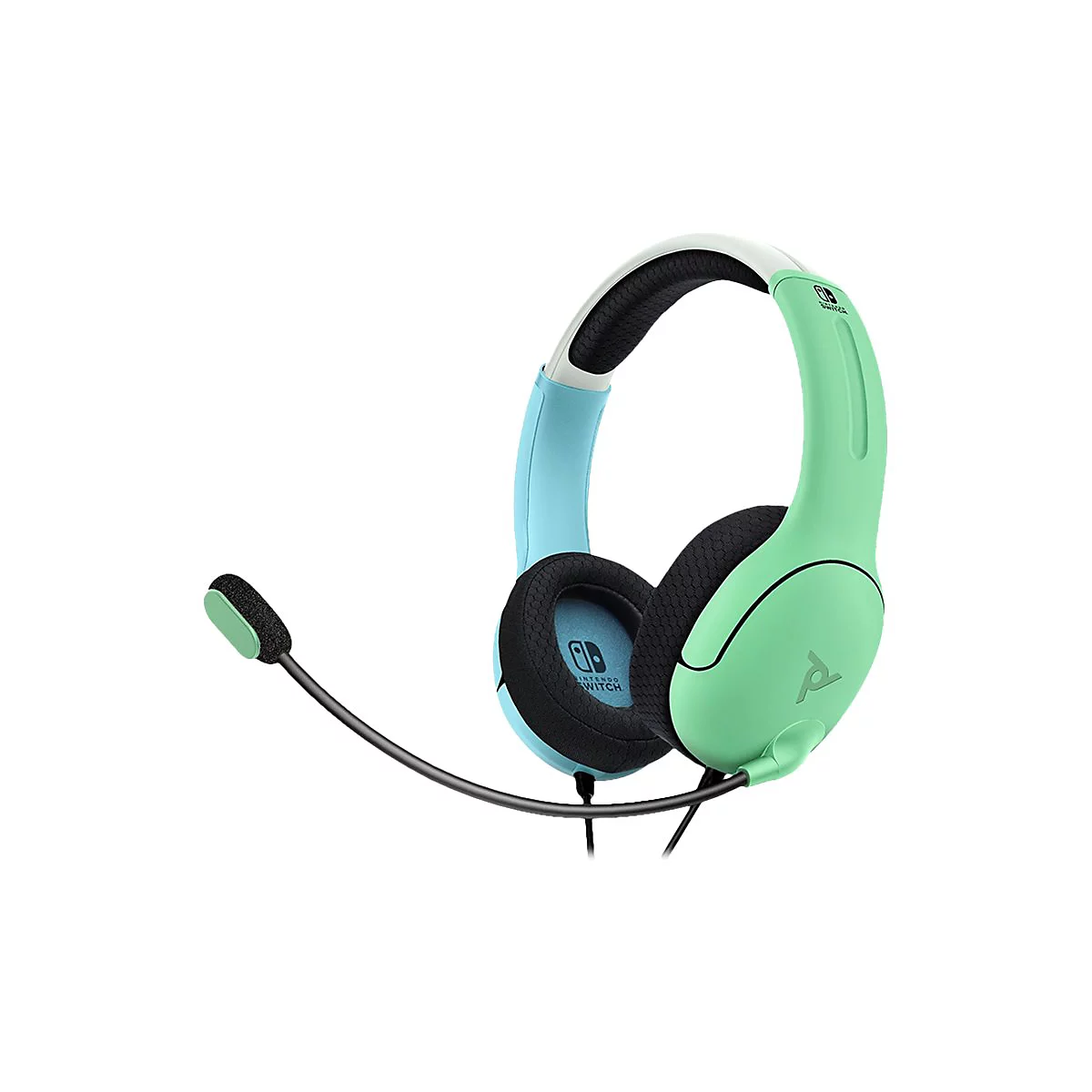 PDP Gaming LVL40 - Headset - ohrumschließend - kabelgebunden - 3,5 mm Stecker - grün, Aloha Blue