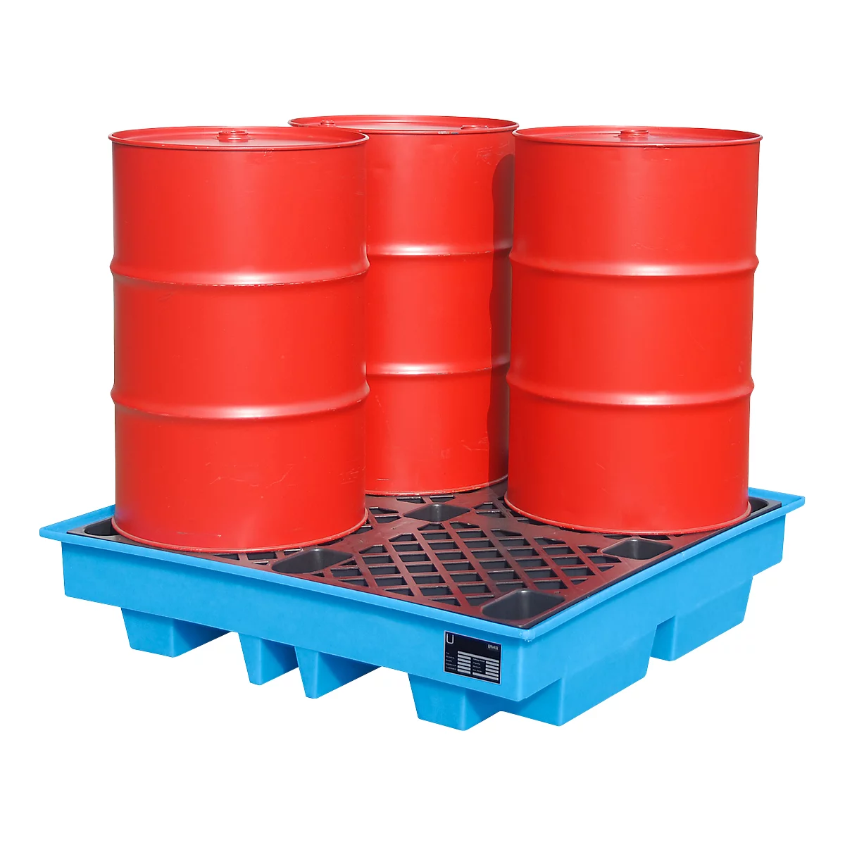 PE-Auffangwannen für 4 x 200 Liter-Fässer