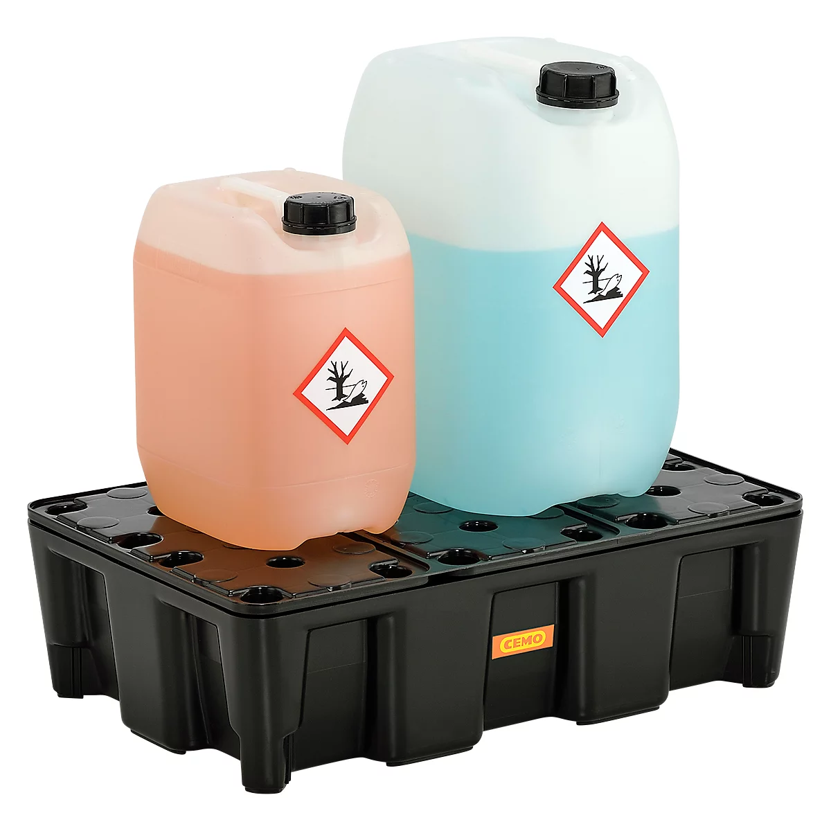 PE-lekbak 25HD, van polyetheen, 100% recycleerbaar, met PE-rooster