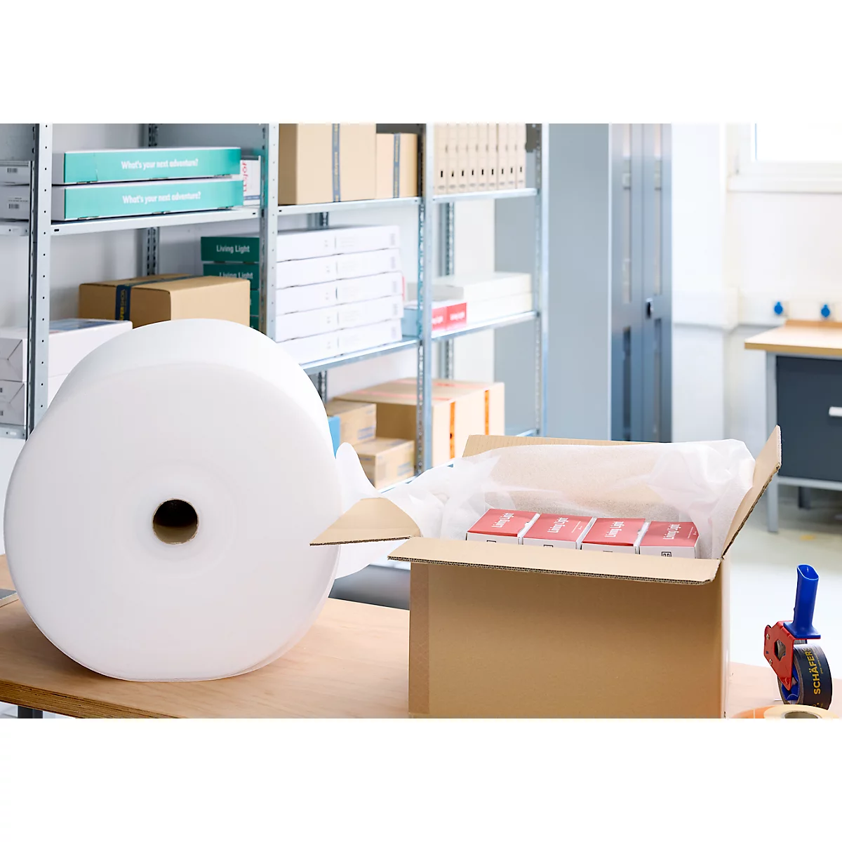 PE-Schaumfolie, B 500 mm x L 250 m, 2 Rollen