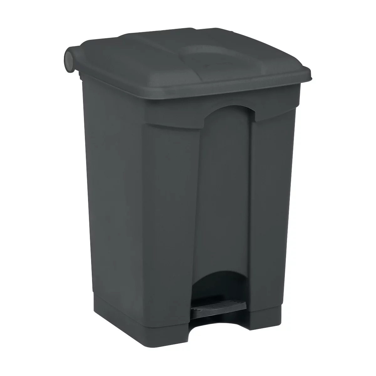 Pedaalemmer van polyetheen 45 l, grijs