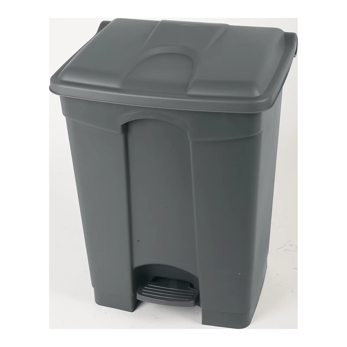 Pedaalemmer van polyetheen 70 l, grijs