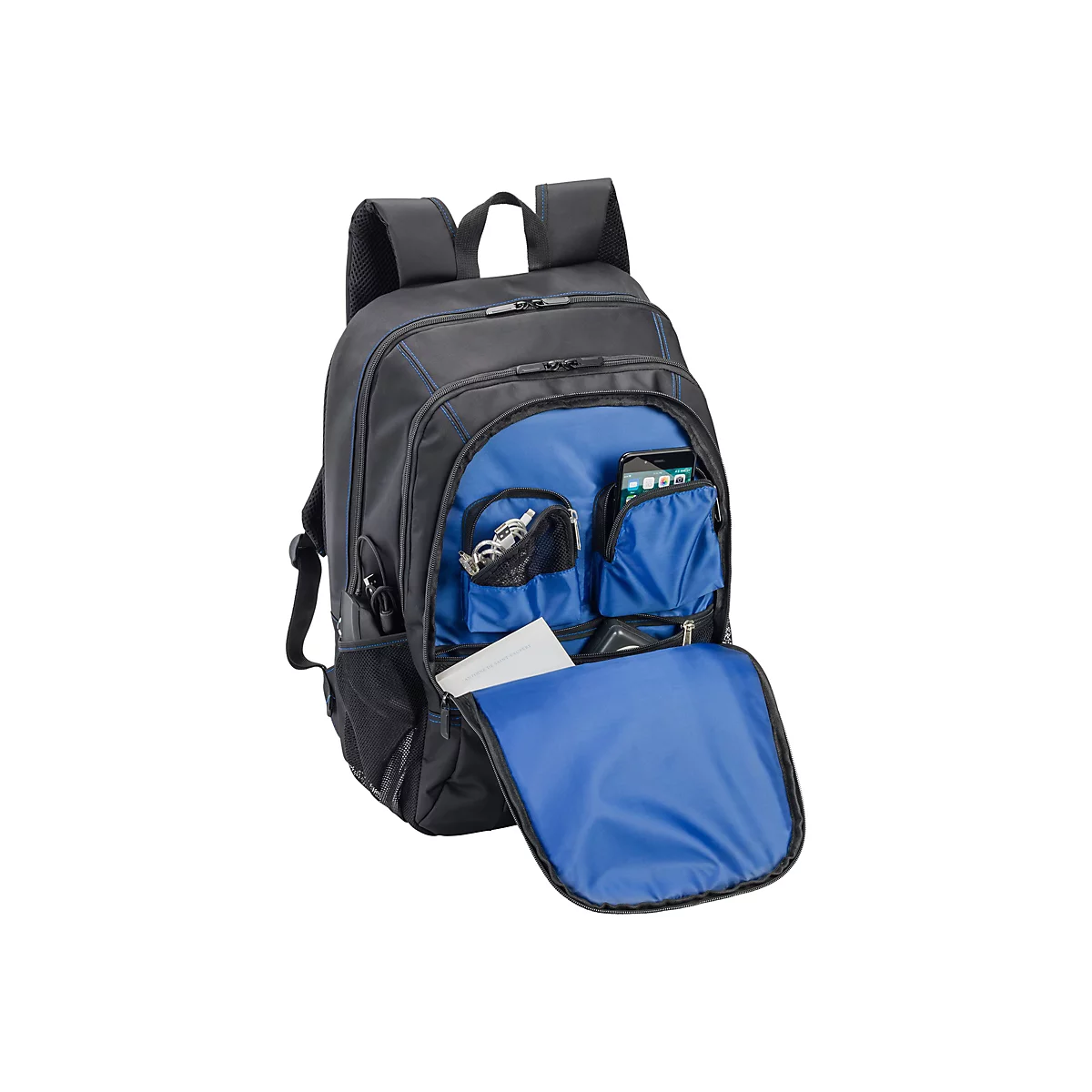 PEDEA Game - Notebook-Rucksack - 43.9 cm (17.3') - Schwarz/Blau
