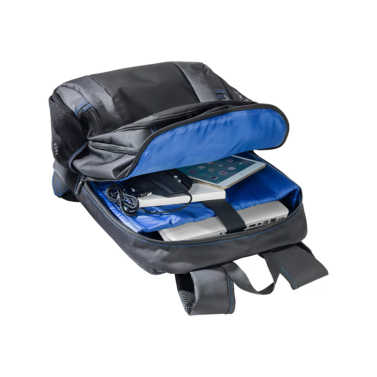 PEDEA Game - Notebook-Rucksack - 43.9 cm (17.3') - Schwarz/Blau