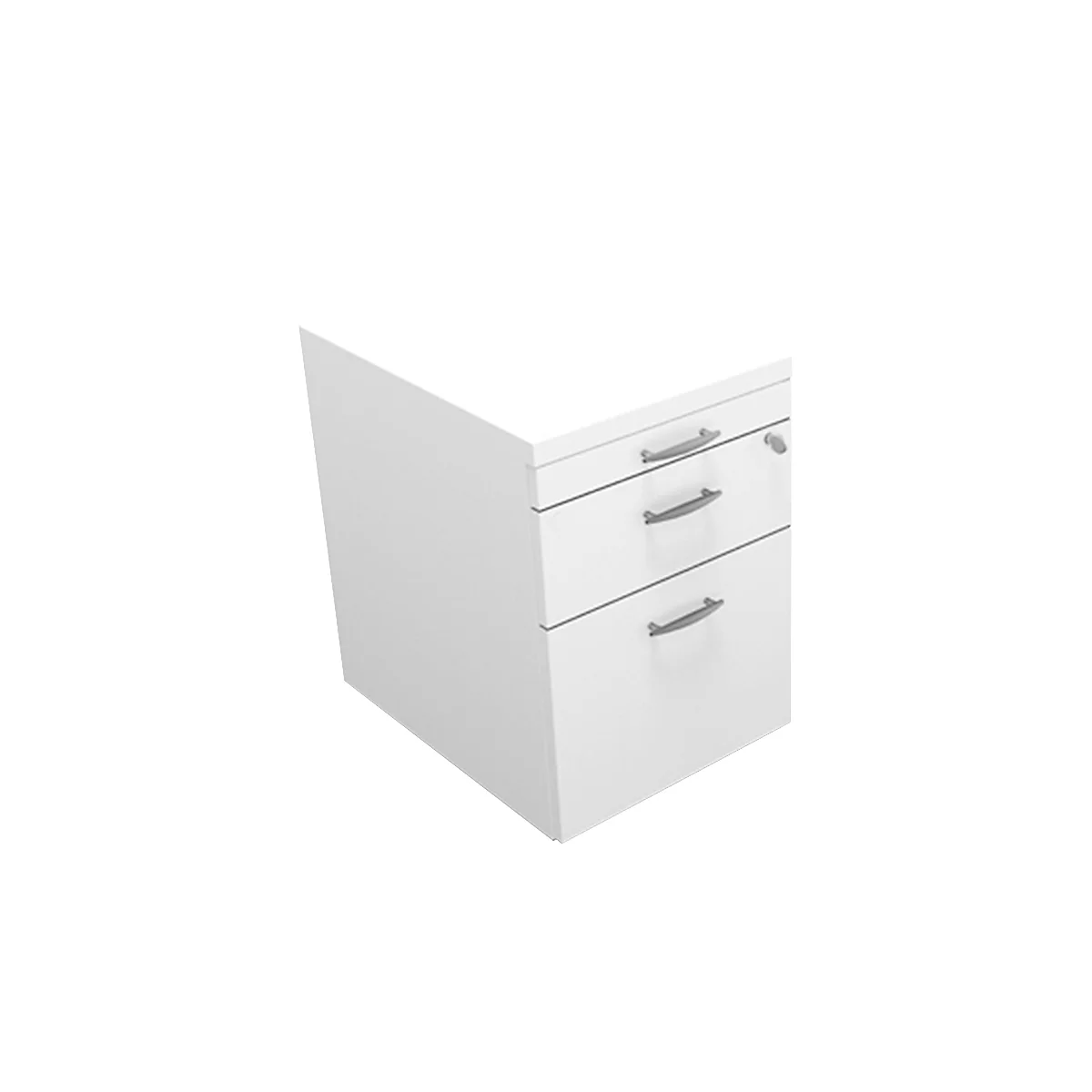 Pedestal móvil ARLON OFFICE, ancho 420 x fondo 560 x alto 585 mm, blanco