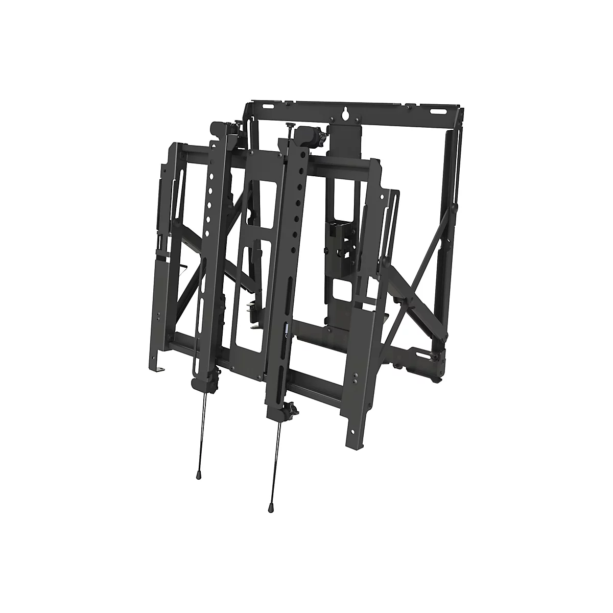 Peerless-AV SmartMount Full Service Video Wall Mount with Quick Release DS-VW755S - Befestigungskit (Wandmontage) - für Videoleinwand - schwarze Pulverbeschichtung - Bildschirmgröße: 101.6-165.1 cm (40'-65') - Montageschnittstelle: 400 x 400 mm