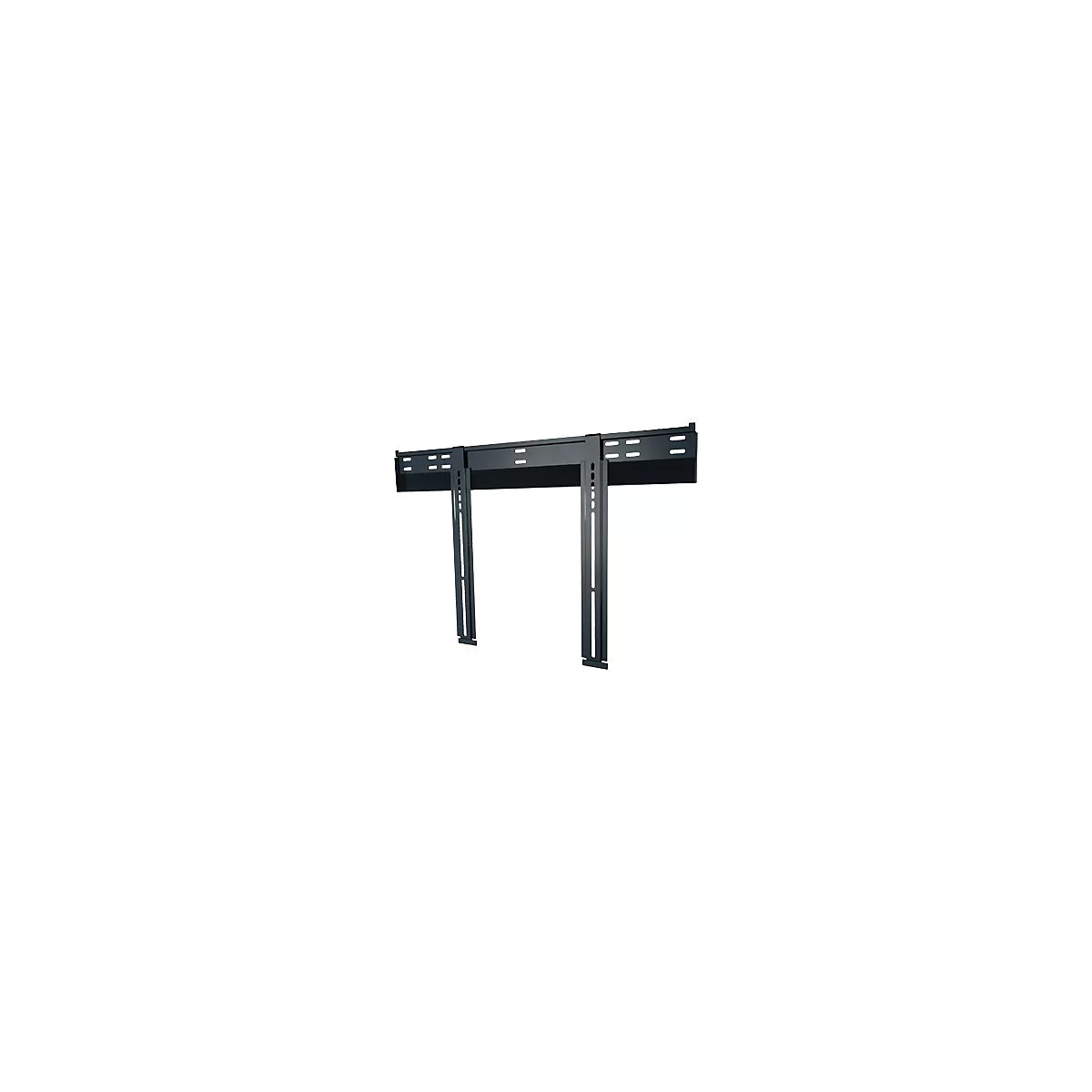 Peerless Slimline Universal Ultra-Thin Flat Wall Mount SUF660P - Befestigungskit (Wandplatte, Adapter für Halterung) - für Flachbildschirm - kaltgewalzter Stahl - Hochglanz-schwarz (40'-80')