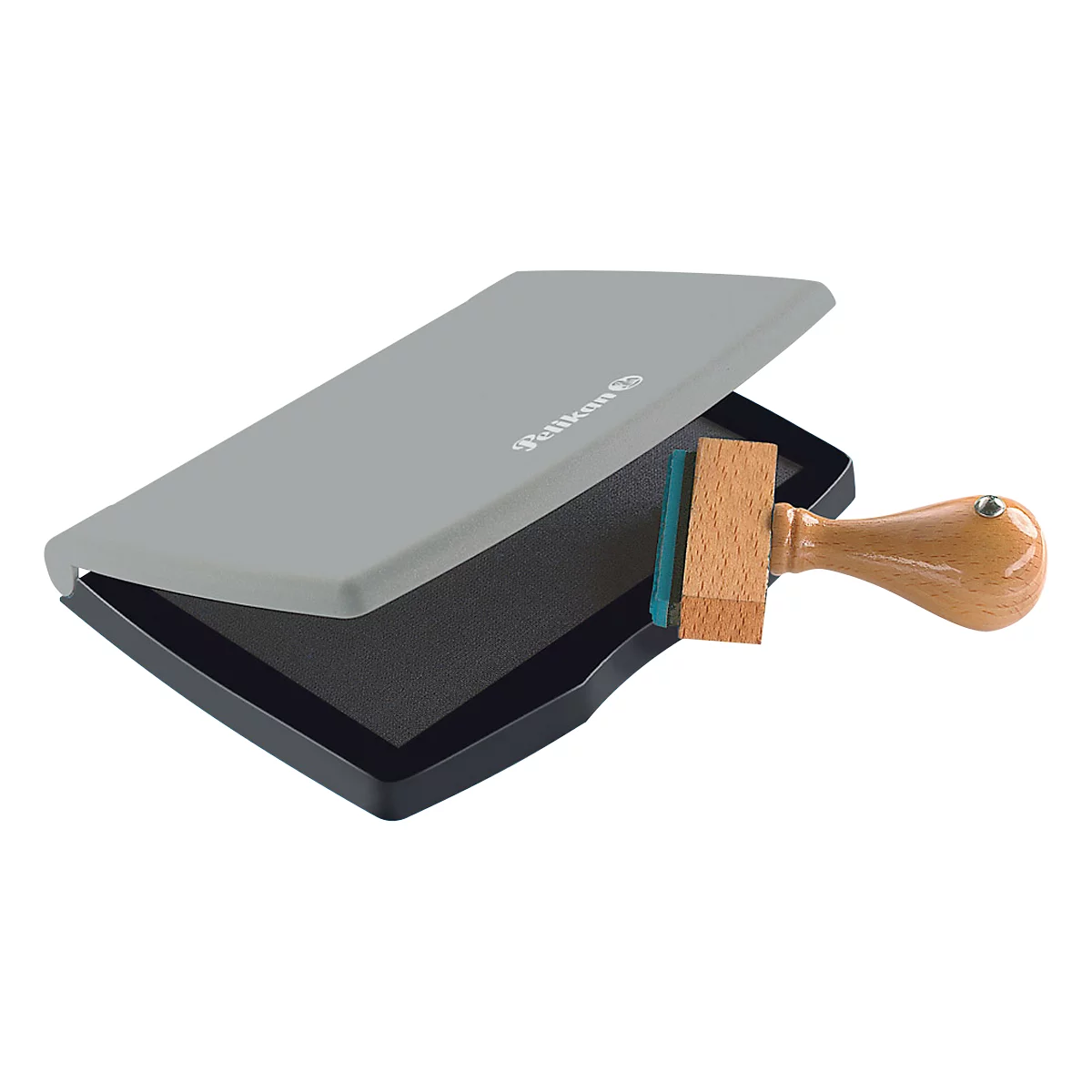 Pelikan stempelkussen maat nr. 2, voor rubber- en polymeerstempels, Oppervlakte 7 x 11 cm, zwart