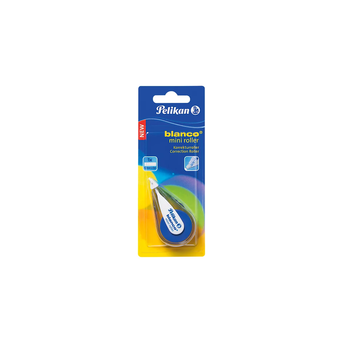 Pelikancorrectierol blanco® mini, disposable, B 4,2 mm x L 6 m, zonder solvent.
