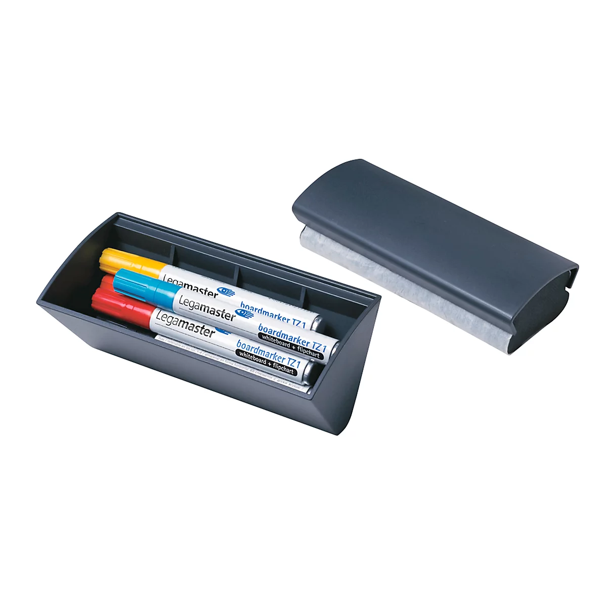 Penbakje met wisser 7-122500 Legamaster - magnetisch - antraciet