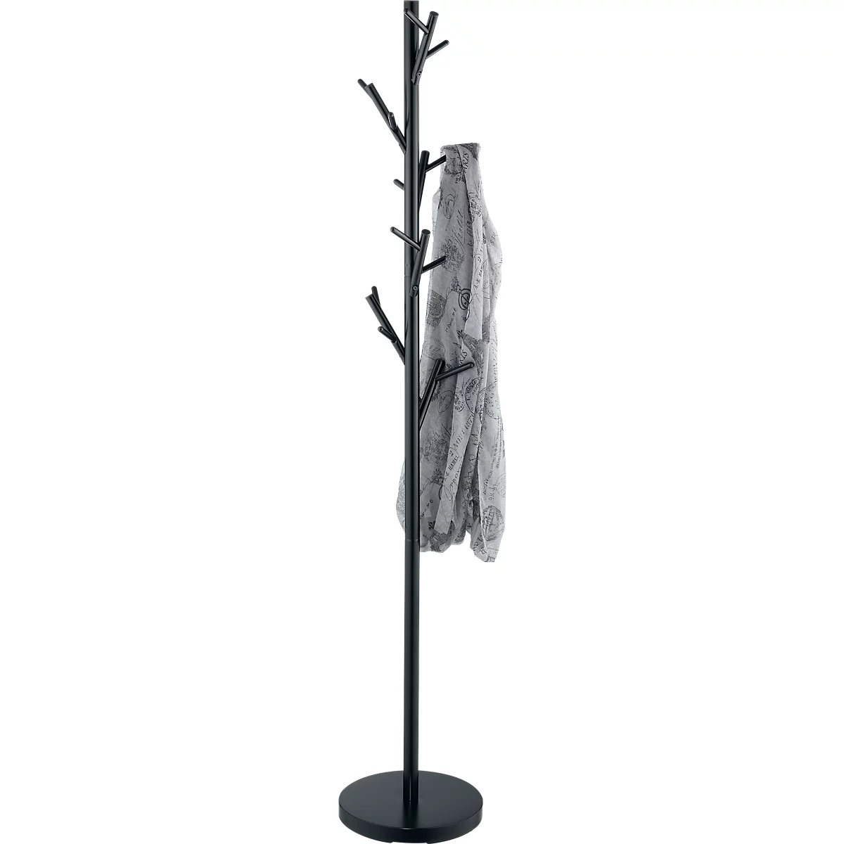 Perchero de pie Tree, negro