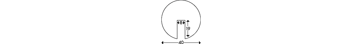Perfil de protección de bordes tipo B o tipo B+, pieza de 1 m