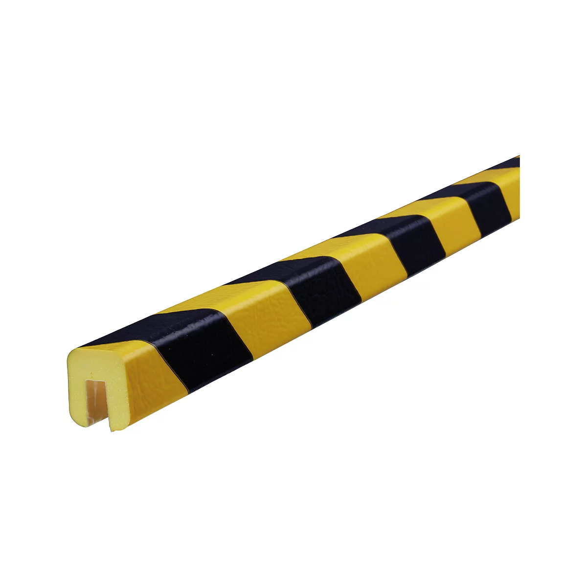 Perfil de protección de cantos tipo G, rollo de 5 m, amarillo/negro