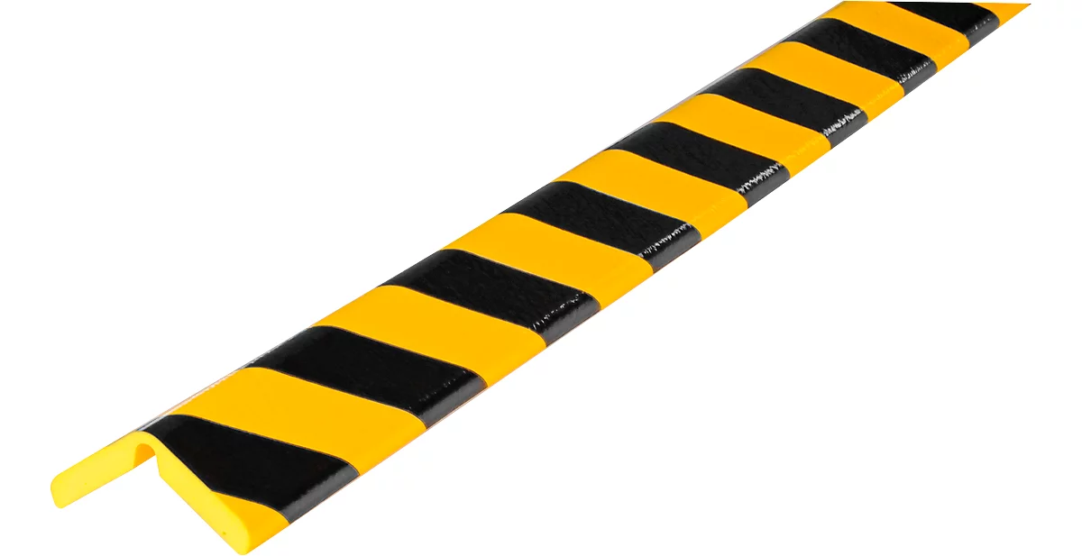 Perfil de protección de esquinas Knuffi®-Flex, pieza de 1 metro, amarillo/negro