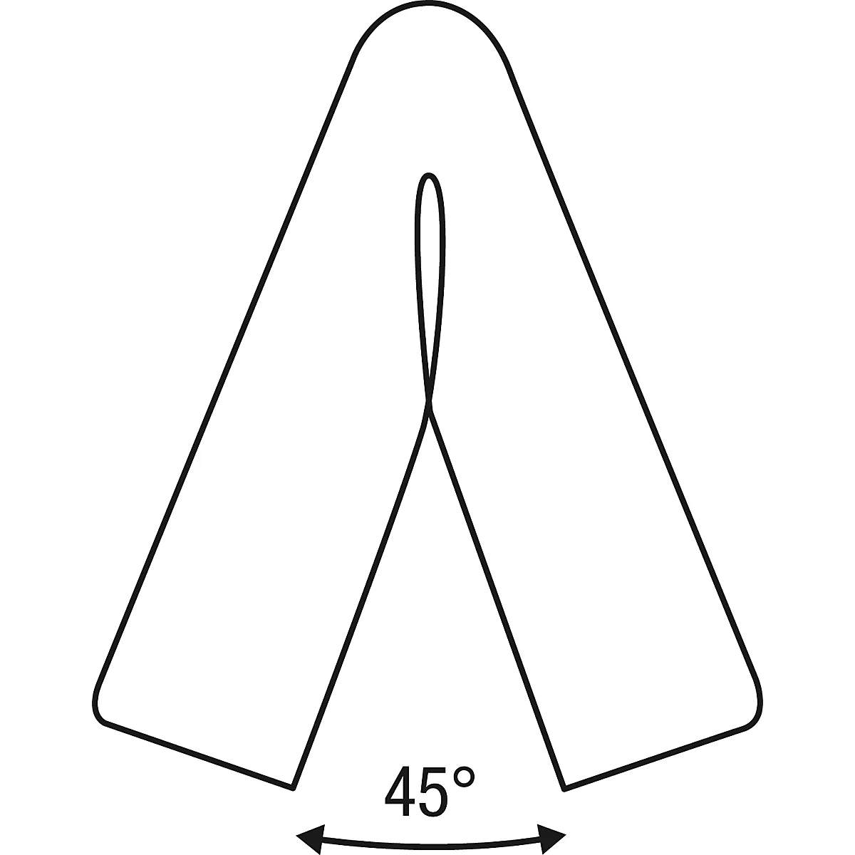 Perfil de protección para esquinas Knuffi®-Flex, pieza de 1 m, amarillo/negro