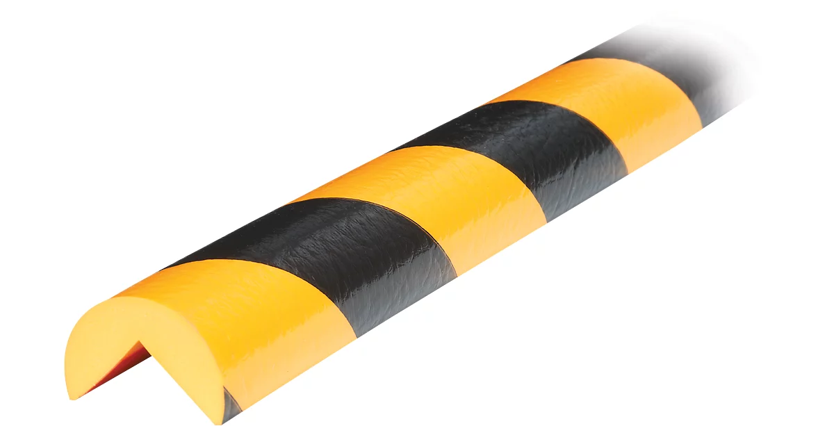 Perfil de protección para esquinas tipo A, pieza de 1 m, amarillo/negro