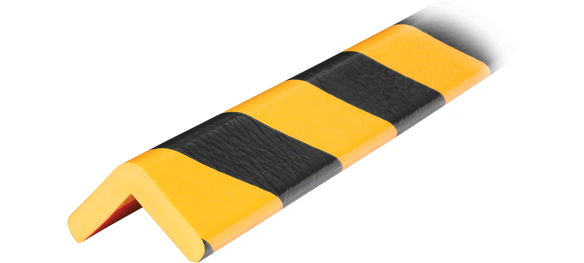 Perfiles de protección para esquinas tipo H, pieza de 1 m, amarillo/negro