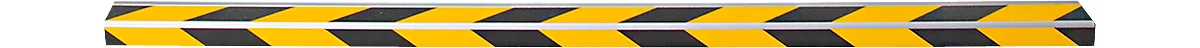 Perfiles para escalones CleanGrip, versión adhesiva, L 1000 x An 60 x Al 30 mm, negro/amarillo