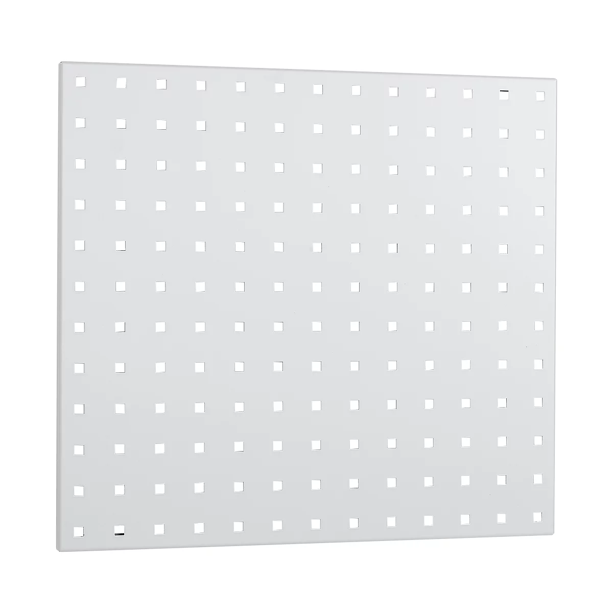 White square with evenly spaced square holes.