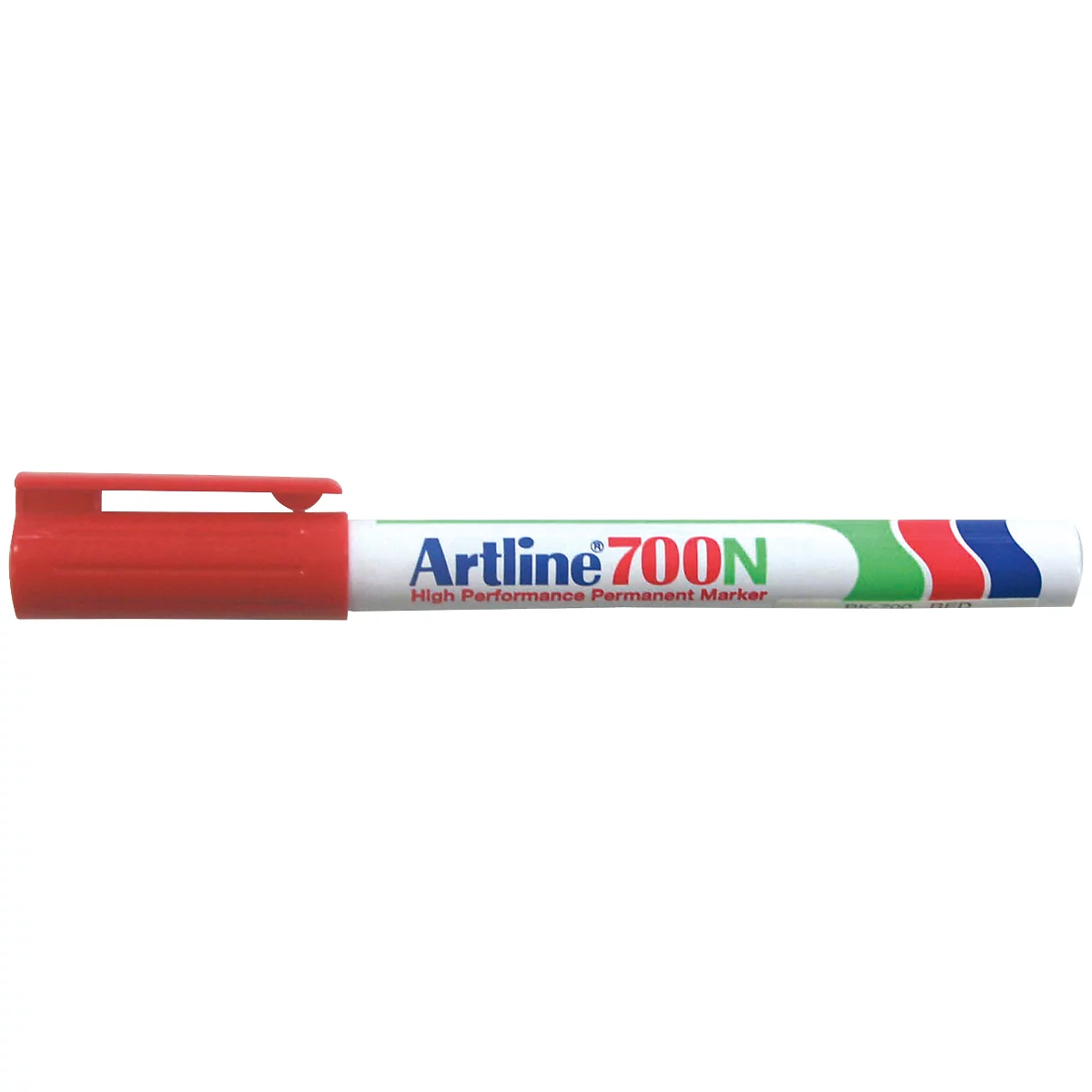 Permanent marker Artline 700, ronde punt, rood, 12 stuks