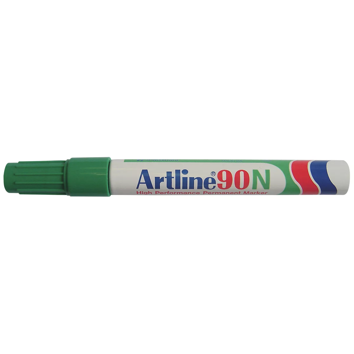 Permanent marker Artline 90, groen, beitelvormige punt, 12 stuks
