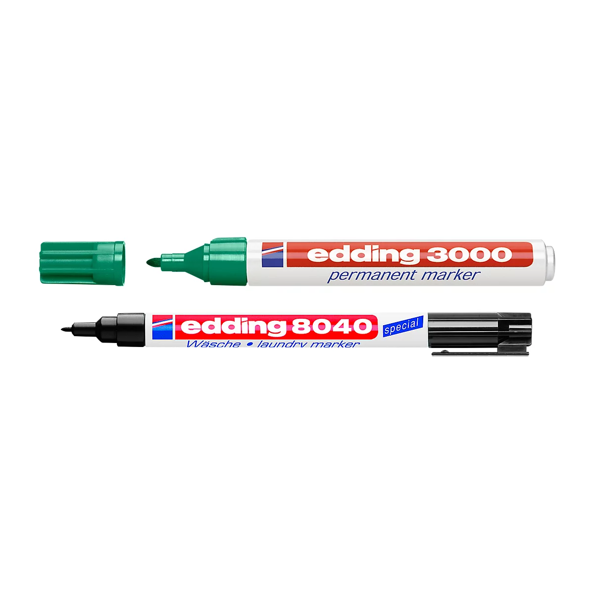 Permanente marker 3000, 20 stuks, groen + GRATIS wasmarker voor 1 stuk 8040