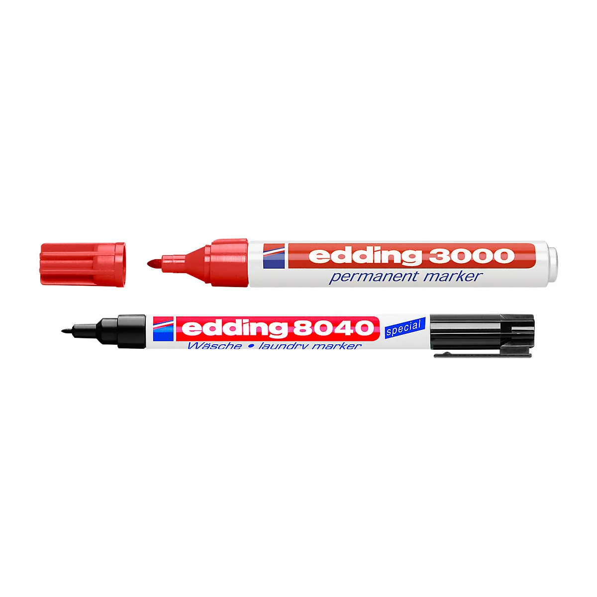 Permanente marker 3000, 20 stuks, rood + GRATIS wasmarker voor 1 stuk 8040