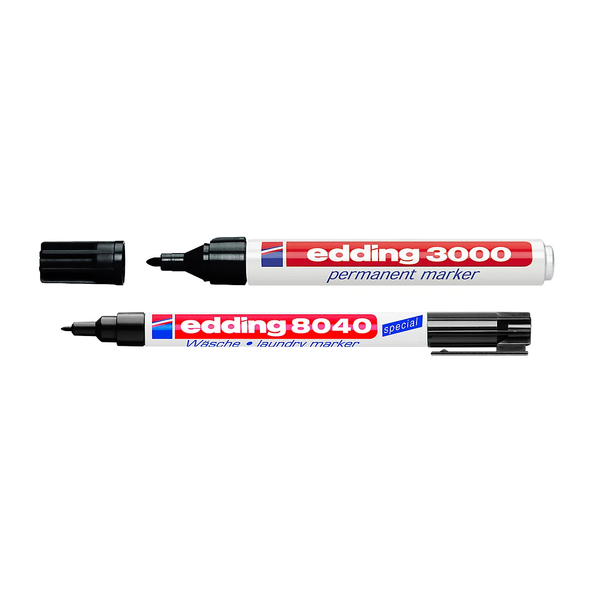 Permanente marker 3000, 20 stuks, zwart + GRATIS wasmarker voor 1 stuk 8040