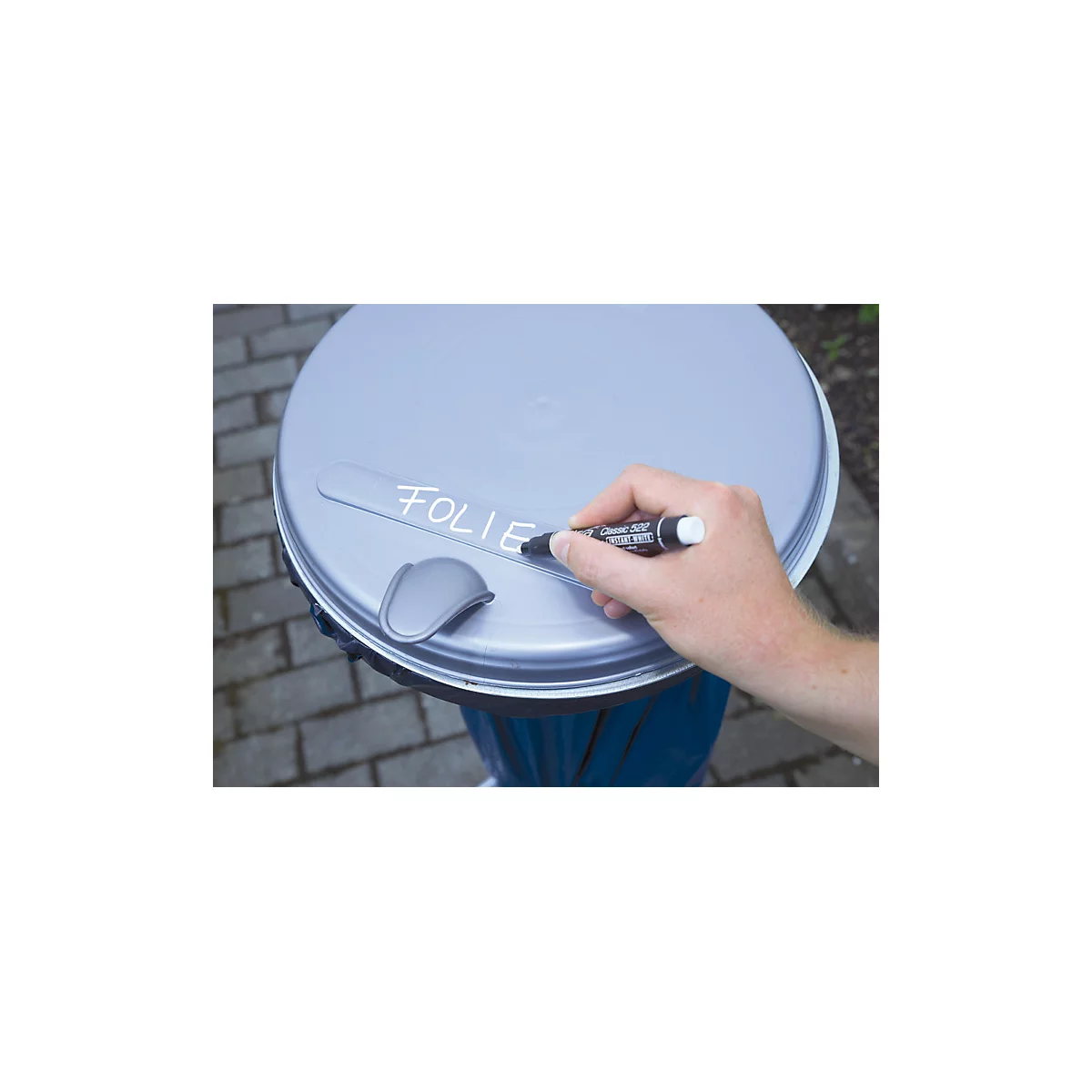 Permanentmarker Pica INSTANT-WHITE, weiß, wasserfest, 10 Stück mit Strichstärken von 1-4 mm