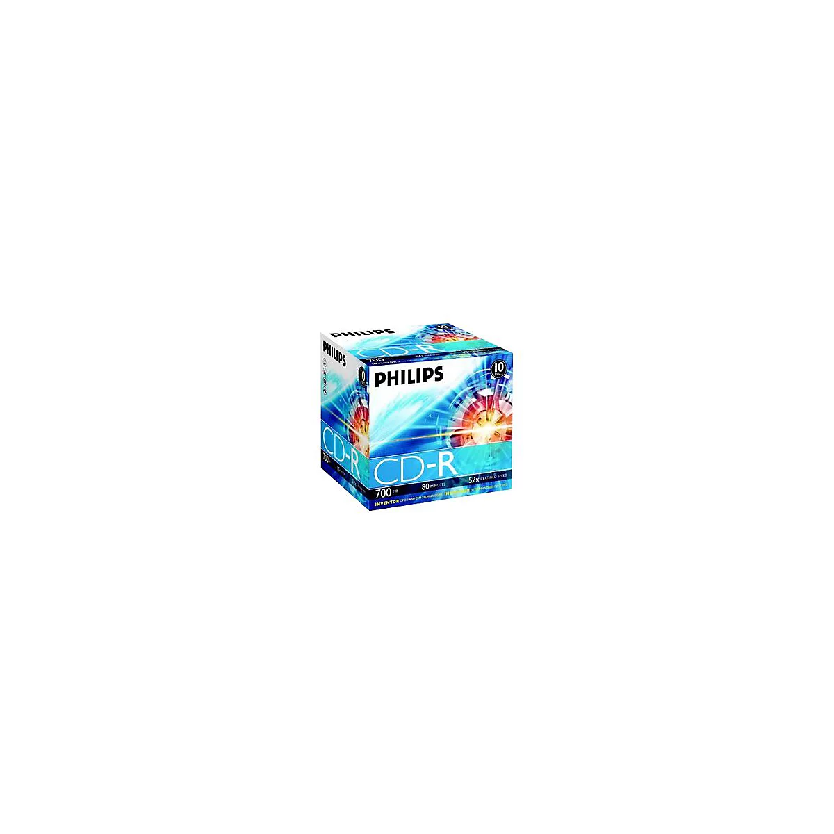 Philips - 10 x CD-R - 700 MB (80 Min) 52x - Jewel Case (Schachtel)
