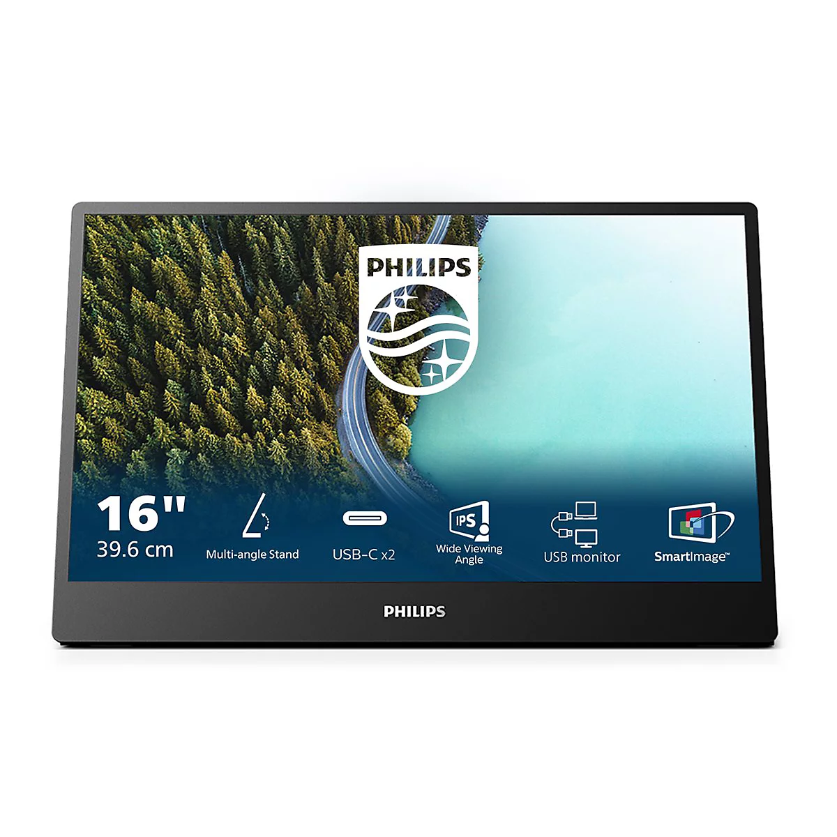 Philips 16B1P3302D - 3000 Series - LED-Monitor - 40.6 cm (16') (15.6' sichtbar) - tragbar - 1920 x 1080 Full HD (1080p) @ 75 Hz