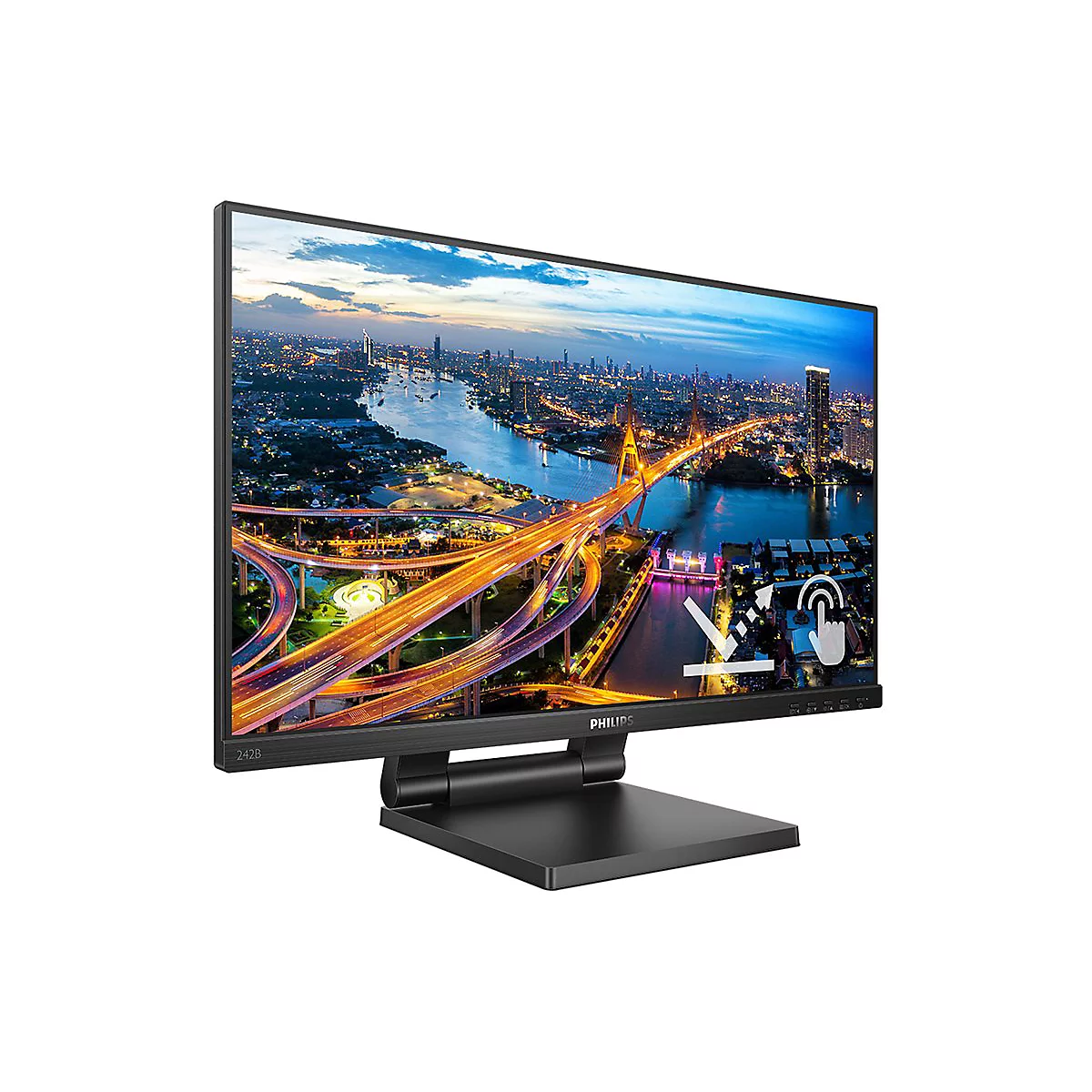 Philips 242B1TC - LED-Monitor - 61 cm (24') (23.8' sichtbar) - Touchscreen - 1920 x 1080 Full HD (1080p) @ 75 Hz - IPS
