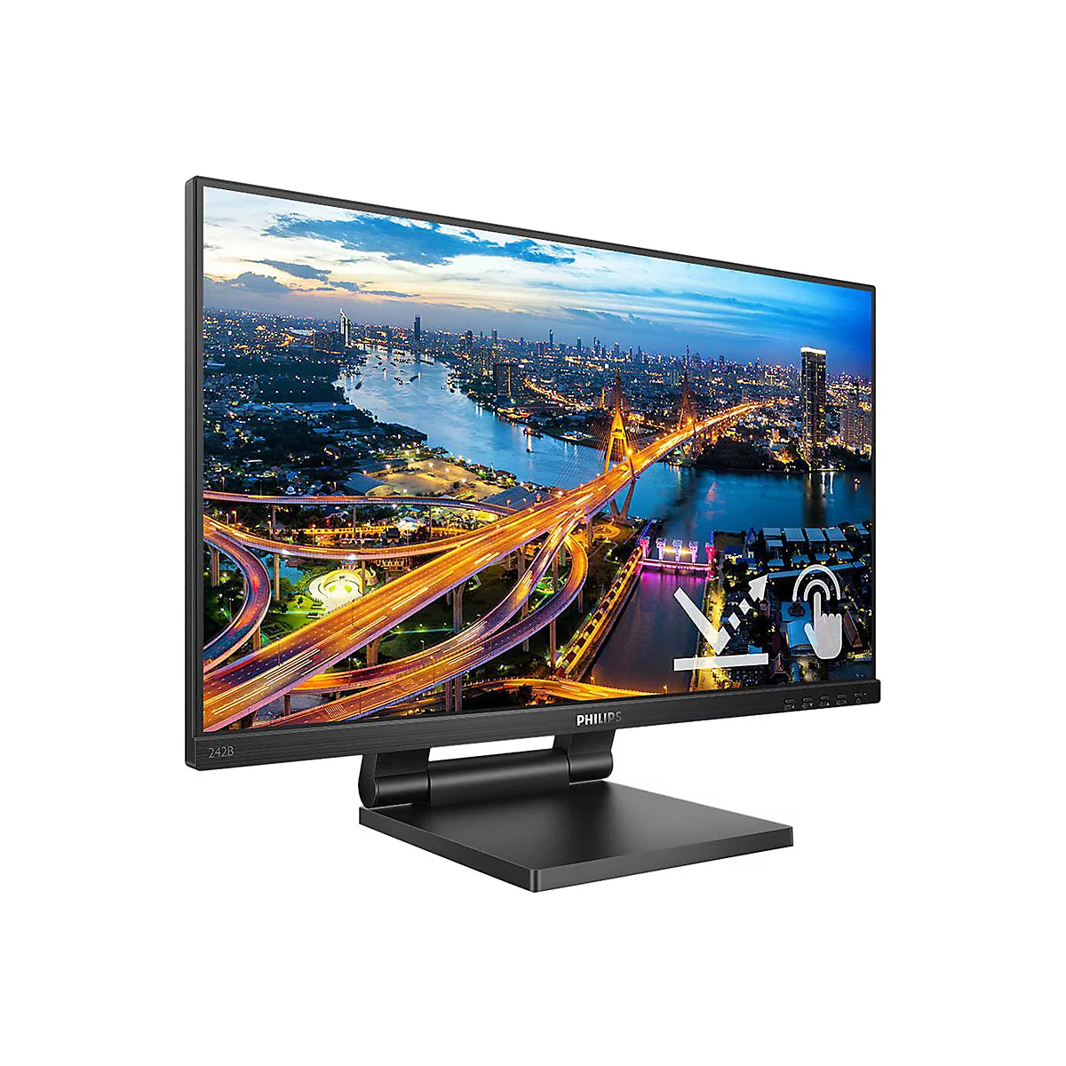 Philips 242B1TC - LED-Monitor - 61 cm (24') (23.8' sichtbar) - Touchscreen - 1920 x 1080 Full HD (1080p) @ 75 Hz - IPS