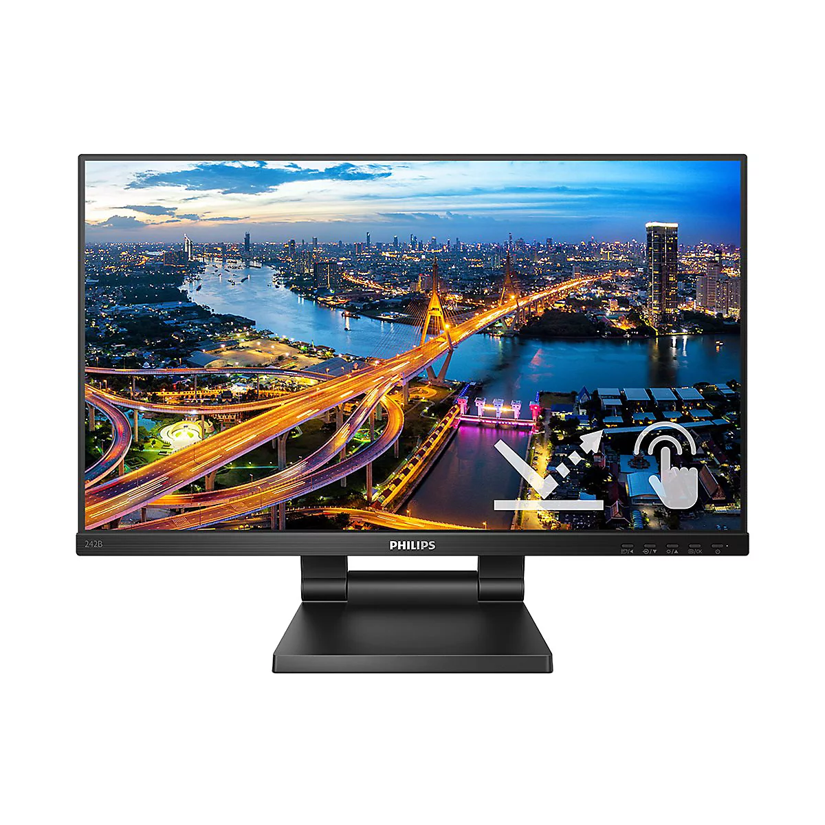 Philips 242B1TC - LED-Monitor - 61 cm (24') (23.8' sichtbar) - Touchscreen - 1920 x 1080 Full HD (1080p) @ 75 Hz - IPS