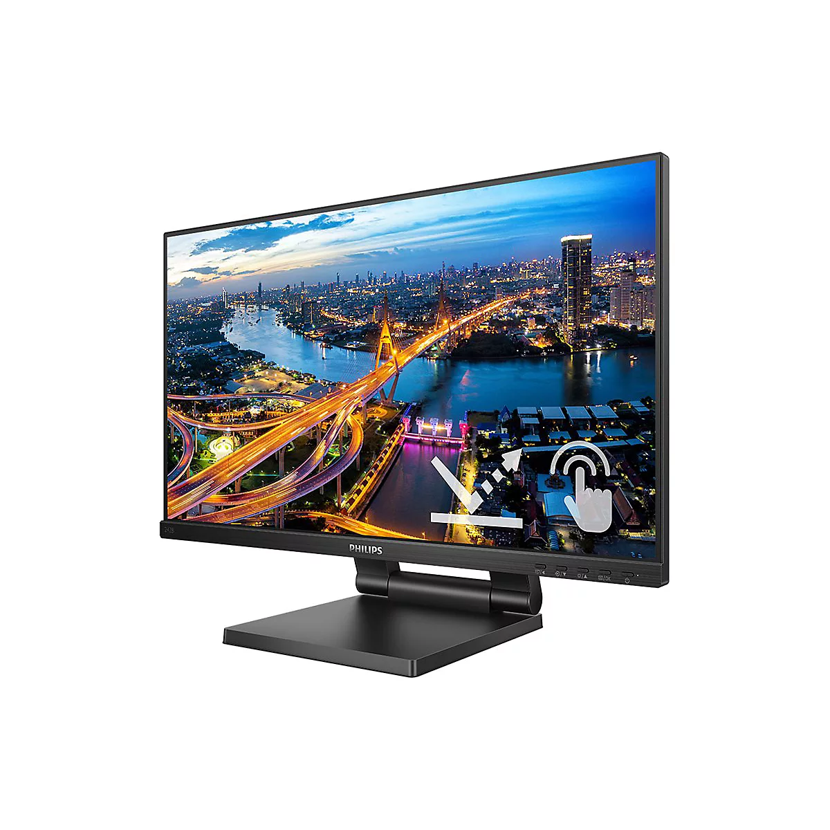 Philips 242B1TC - LED-Monitor - 61 cm (24') (23.8' sichtbar) - Touchscreen - 1920 x 1080 Full HD (1080p) @ 75 Hz - IPS