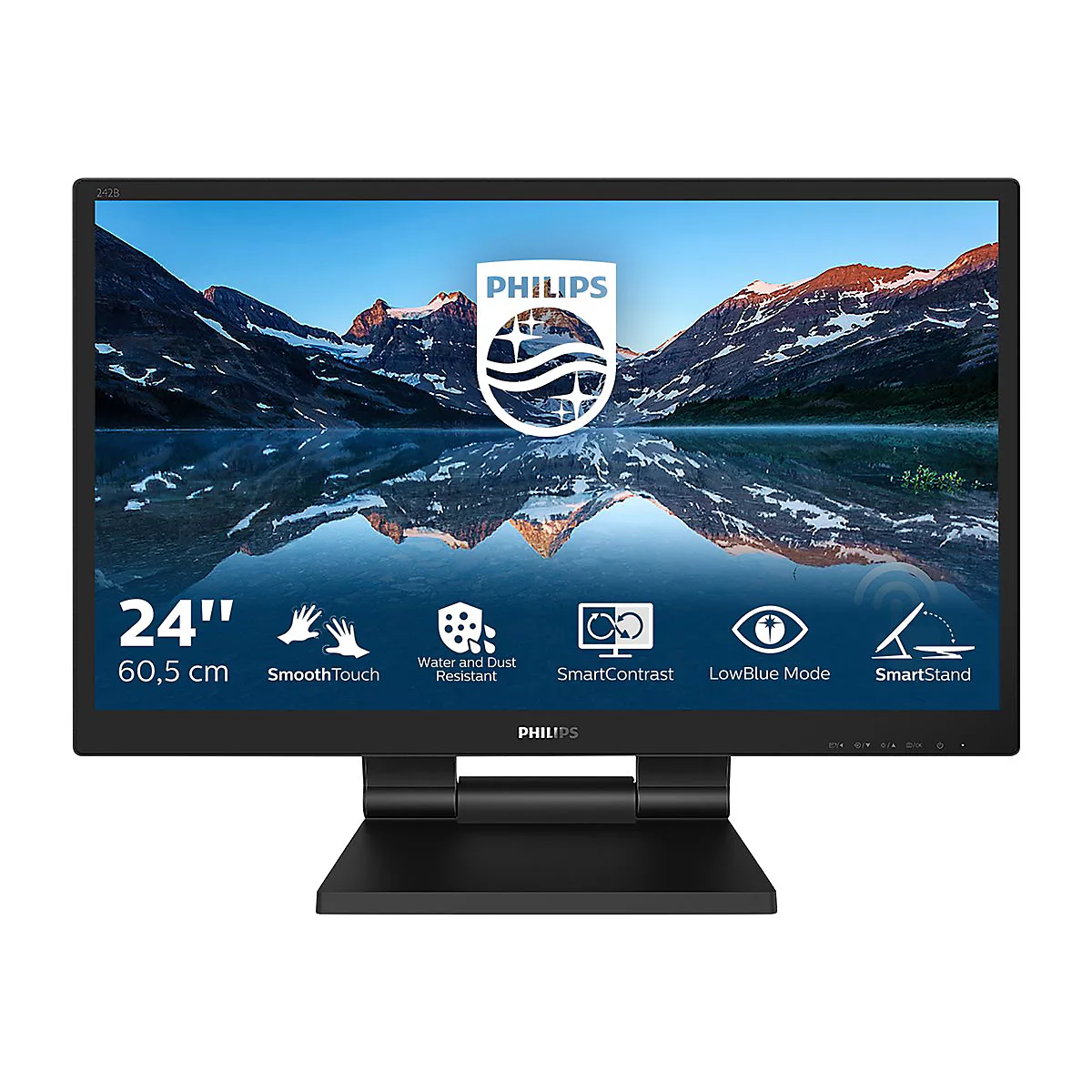 Philips 242B9T - LED-Monitor - 61 cm (24') (23.8' sichtbar) - Touchscreen - 1920 x 1080 Full HD (1080p) @ 60 Hz - IPS