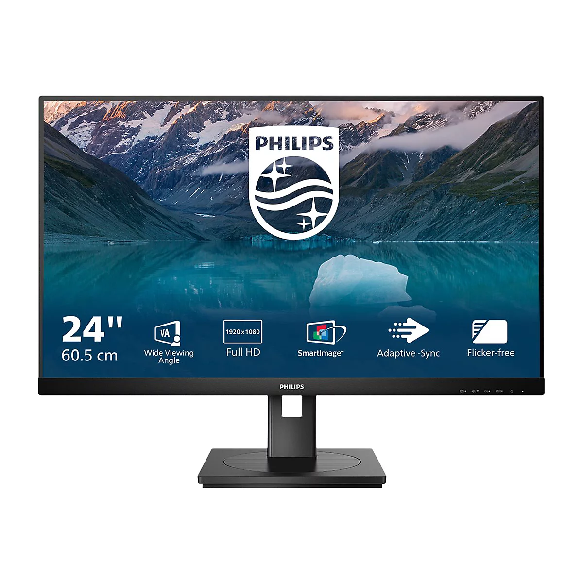 Philips 242S9JML - S Line - LED-Monitor - 61 cm (24') (23.8' sichtbar) - 1920 x 1080 Full HD (1080p) @ 75 Hz - VA