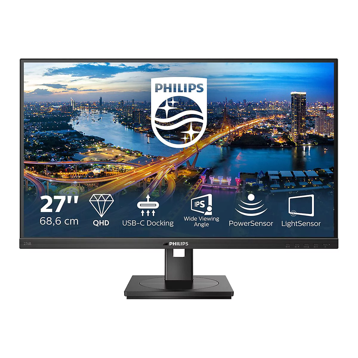 Philips 276B1 - LED-Monitor - 68.6 cm (27') - 2560 x 1440 QHD @ 75 Hz - IPS - 350 cd/m²
