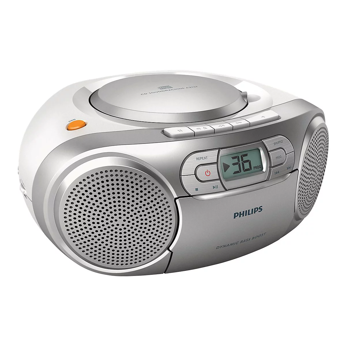 Philips AZ127 - Ghettoblaster - 2 Watt - Silber