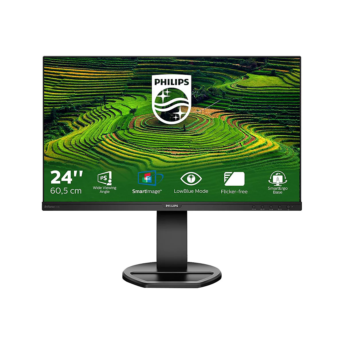 Philips B Line 241B8QJEB - LED-Monitor - 61 cm (24') (23.8' sichtbar) - 1920 x 1080 Full HD (1080p) @ 75 Hz - IPS - 250 cd/m²