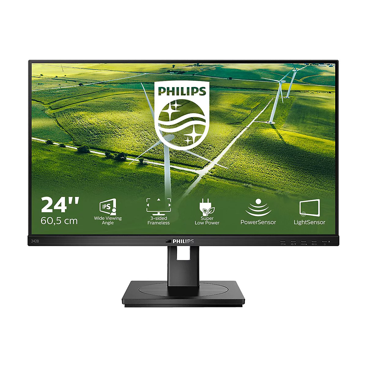 Philips B Line 242B1G - LED-Monitor - 60.4 cm (24') - 1920 x 1080 Full HD (1080p) @ 75 Hz - IPS - 250 cd/m²